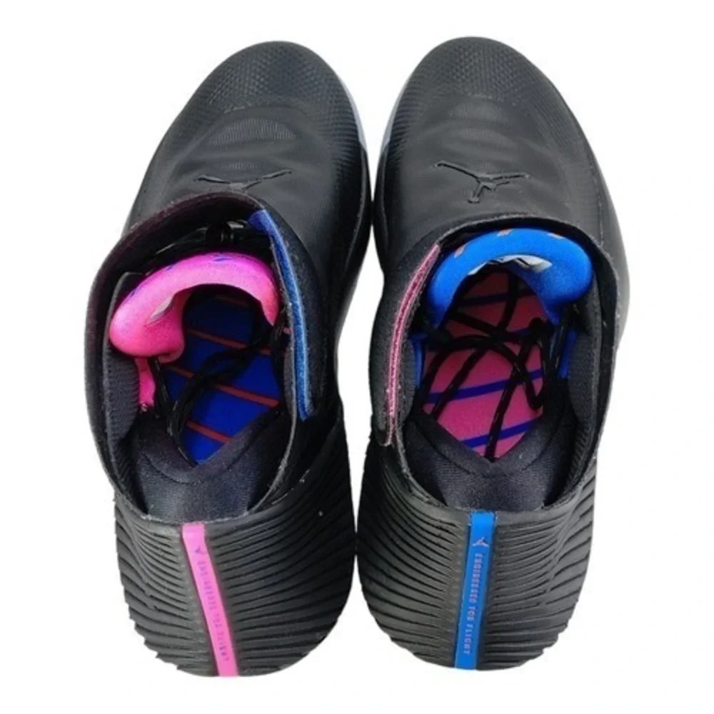 Jordan Mens Sz 9.5 Why Not Zer0.1 Black Pink Blast‎ Signal Blue Basketball Shoes